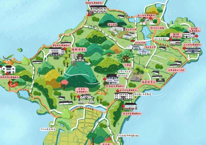 东莞生态园手绘地图旅游的独特视角